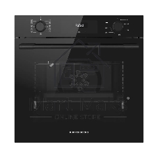 Духовой шкаф Kuppersberg HO 622 B, High-Tech, 78 л, комбинированное управление, дисплей, таймер, 11 режимов, макс. температура 300 градусов, гриль, телескопические направляющие (на 1 уровень), энергоэффективность А, цвет черный, цвет фурнитуры черный