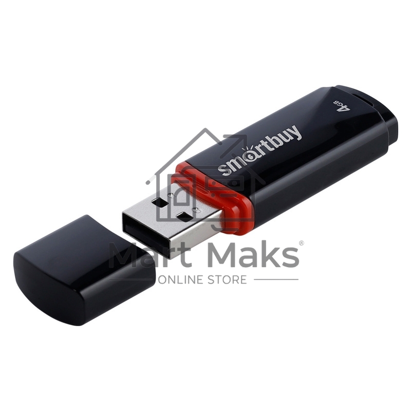 Флешка USB R/W SmartBuy R/W USB Drive 4Gb Crown Black SB4GBCRW-K