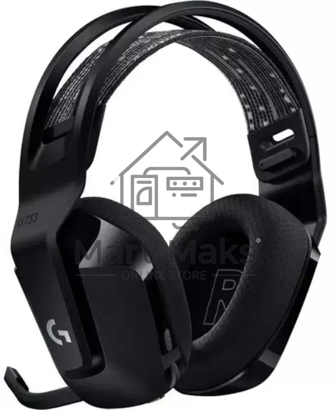 Наушники с микрофоном Logitech G733 Lightspeed черный мониторные Radio оголовье (981-000867)