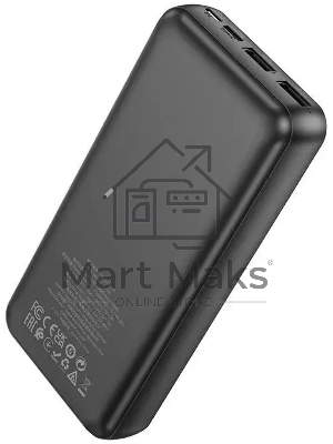 Портативный аккумулятор Hoco J123A Element 20000mAh 2A 2xUSB-A черный