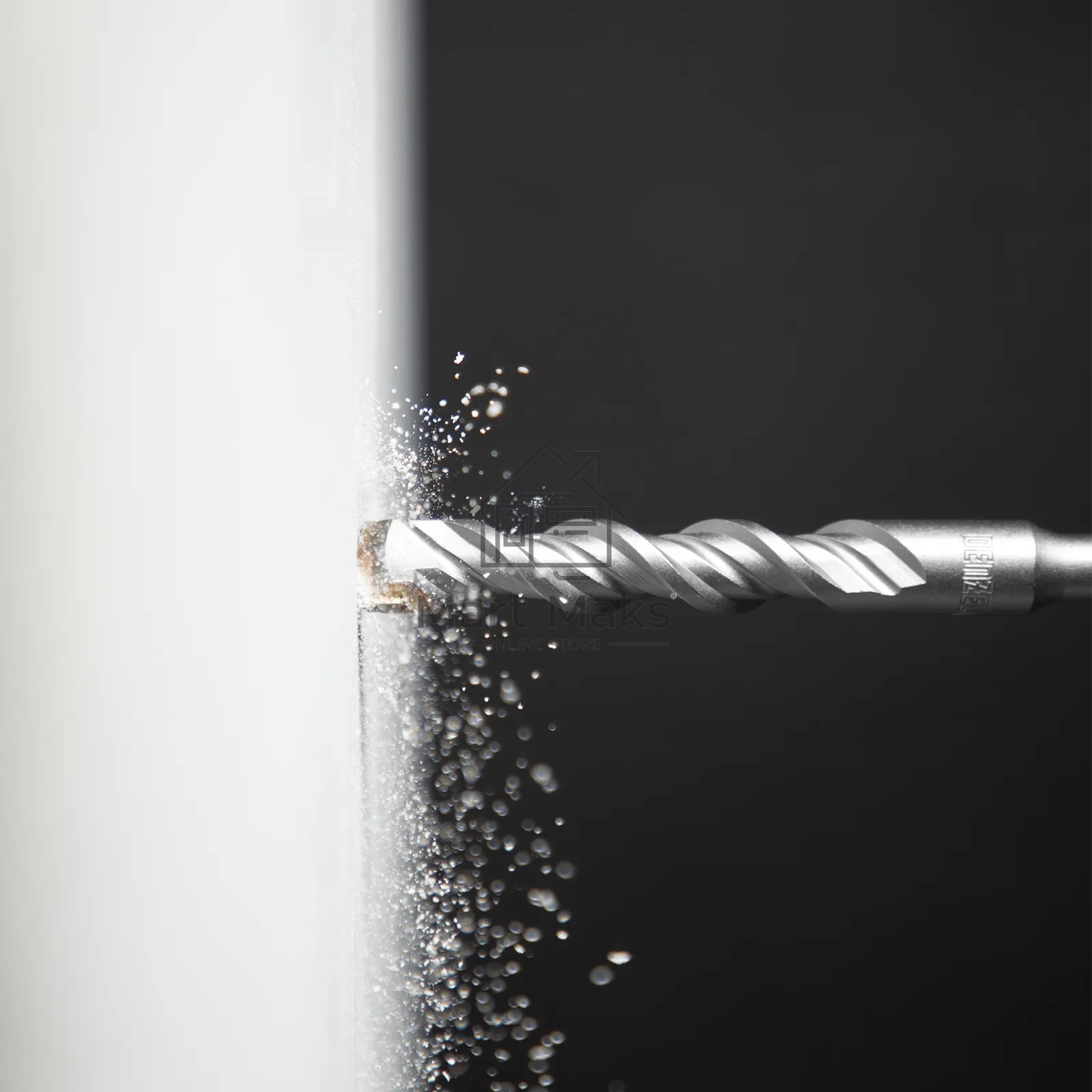 Бур по бетону Denzel двойная спираль, Cobalt W-tip, 12x160 мм, SDS PLUS