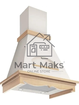 Вытяжка каминная Elikor Бельведер 90П-650-П3Д бежевый/дуб, 90 см, 650 куб. м/ч, 56 дБ