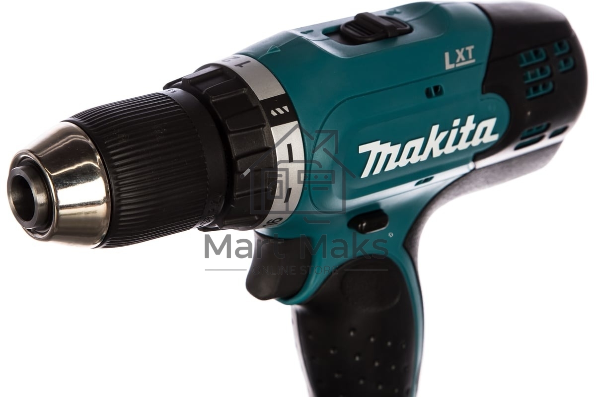 Дрель-шуруповерт Makita DDF453SYE ак 18В,2х1.5А·ч Li-ion,БЗП-13мм,0-400\1300об\м,42\27Нм,1.8кг,чем