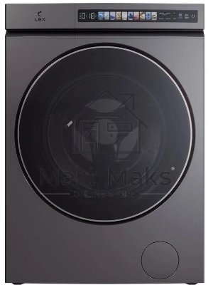 Стирально-сушильная машина LEX LWM 10612 GRID MAGNA серый, загрузка фронтальная 10 кг, 1200 об/мин., класс: A+++