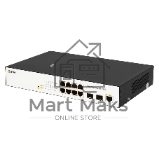 Коммутатор SNR SNR-S2200G-8T-POE, 8×1 Гбит/с PoE + 2×1 Гбит/с SFP, управляемый