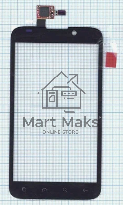 Сенсорное стекло (тачскрин) для Alcatel OT-995. черное