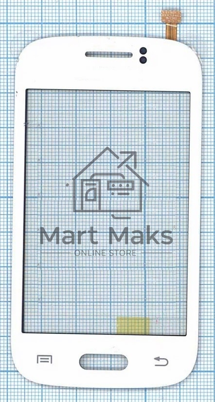 Сенсорное стекло (тачскрин) для Samsung Galaxy Young GT-S6310 GT-S6312, белое