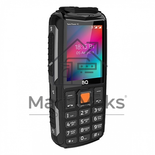 Мобильный телефон BQ 2410L Tank Power 4G черный/метал