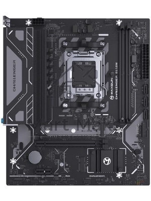 Материнская плата Maxsun Challenger B650M, AM5, AMD B650, 2xDDR5, 3xSATA III, 1xM.2, 1xPCI-E 4.0 x16, 1xDisplayPort, 1xHDMI, 1xRJ-45 1Gb LAN, 2xUSB 2.0, 4xUSB 3.2 Gen 1, 3x3.5 мм, 5.1-канальная, Micro-ATX