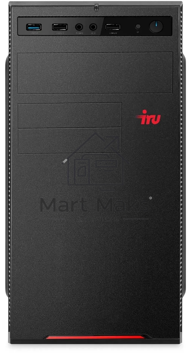 Компьютер IRU Home 310H6SE MT i3 12100 (3.3) 8Gb SSD1Tb UHDG 730 Free DOS GbitEth 400W черный (1994642)