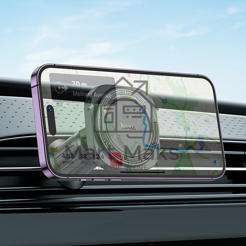 Автомобильный держатель HOCO H28 Rainbow магнитный на воздуховод черный