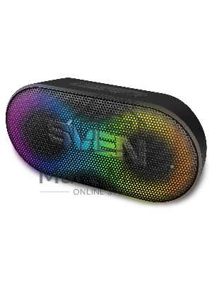 Портативная акустика Sven PS-99, черный (10 Вт, Waterproof (IPx5), TWS, Bluetooth, 1800мА*ч)