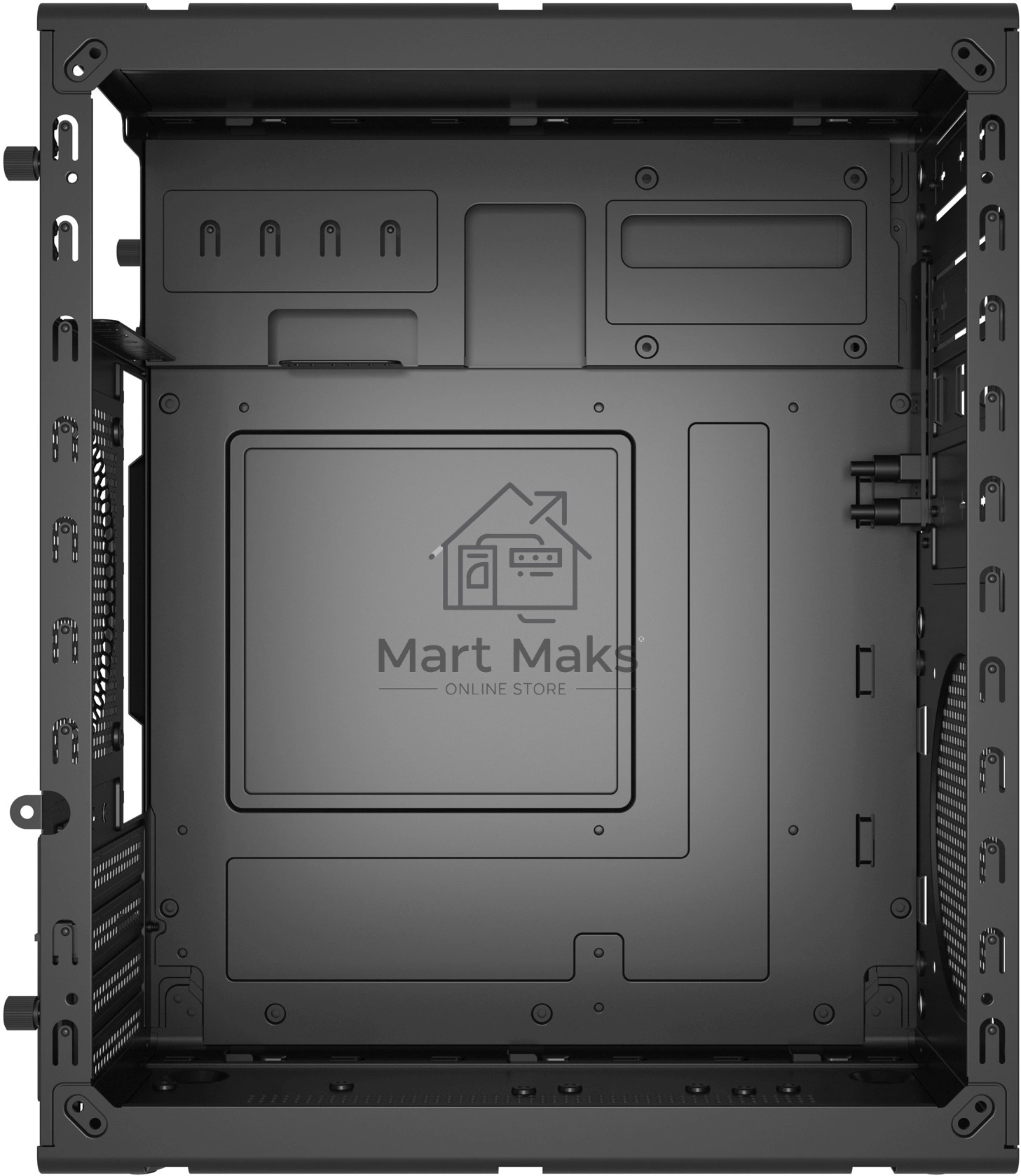 Компьютерный корпус Digma DCC-MN304 черный без БП mATX 2x120mm 2xUSB2.0 1xUSB3.0 audio