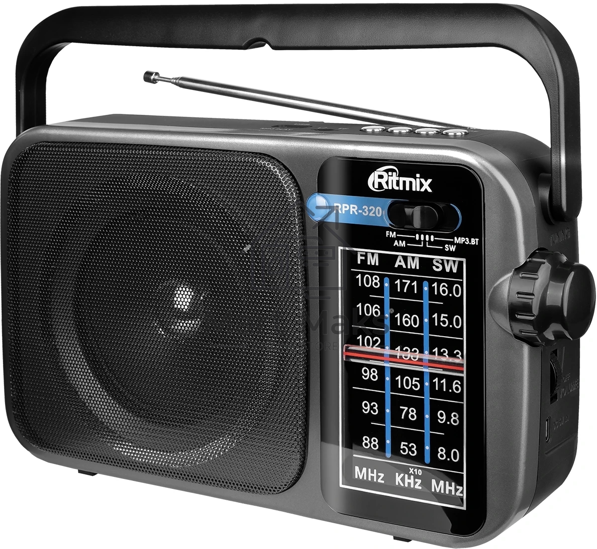 Радиоприемник Ritmix RPR-320, серый