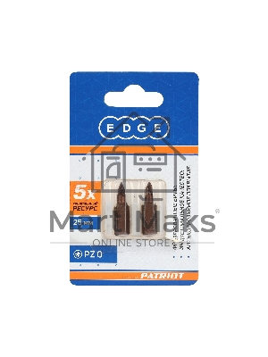 Бита EDGE by PATRIOT PZ0, сталь S2, длина 25 мм, 3шт в блистере
