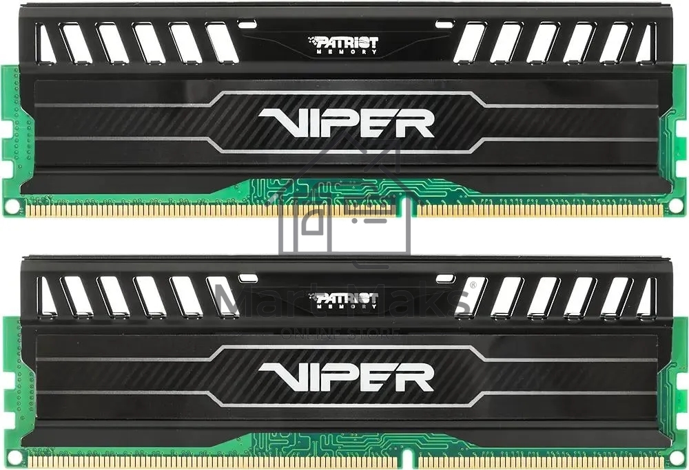 Оперативная память Patriot Viper 3, DDR3, 8GB (2x4 GB), 1600 MHz, CL9, DIMM, радиатор, черный