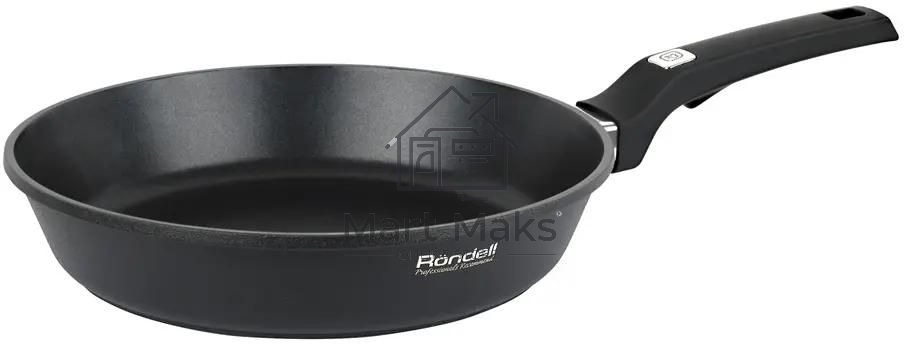 Сковорода Rondell Point RDA-1347, 26см, без крышки, графитовый
