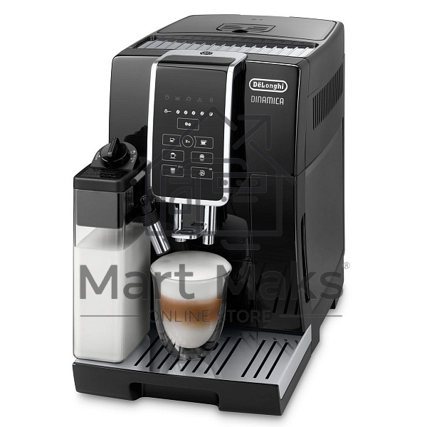 Кофемашина автоматическая DeLonghi ECAM350.50.B черный, исп. кофе - зерновой/молотый, 1.8 л, 1450 Вт, 15 Бар.