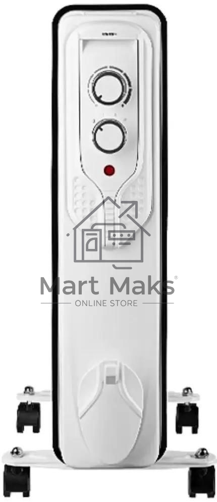 Масляный обогреватель Centek CT-6205 (7 секций), белый, 700/1000/1500 Вт, 15 м2, 3 режима, термостат