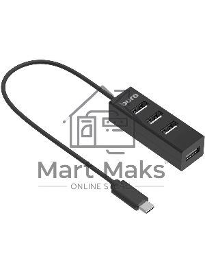 Разветвитель USB-C Buro BPH-C-1906 4порт. черный