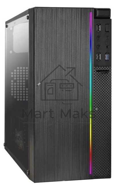 Компьютер IRU Game 510H6SEA MT i3 13100F (3.4) 16Gb SSD512Gb RTX3050 6Gb Free DOS GbitEth 500W черный (2074666)