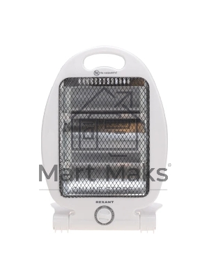 Обогреватель инфракрасный Rexant 60-0057, белый, кварцевый, 800 Вт, 14 м2, термостат, настольный, со складным основанием