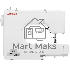 Швейная машина Janome 1543 белый/розовый, электромеханическая, вертикальный качающийся, 17 операций, петля полуавтомат