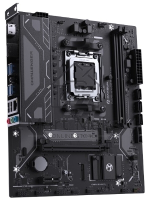 Материнская плата Maxsun Challenger B650M, AM5, AMD B650, 2xDDR5, 3xSATA III, 1xM.2, 1xPCI-E 4.0 x16, 1xDisplayPort, 1xHDMI, 1xRJ-45 1Gb LAN, 2xUSB 2.0, 4xUSB 3.2 Gen 1, 3x3.5 мм, 5.1-канальная, Micro-ATX