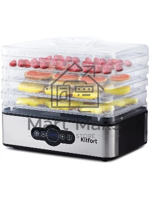 Сушилка для овощей и фруктов Kitfort KT-1914 5под. 240 Вт, черный