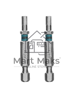 Бита Gross HEX 4х50 мм, сталь S2, шестигр., 2 шт