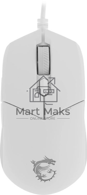 Мышь проводная MSI Clutch GM11 белый, 5000 dpi, USB, кнопки - 6