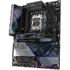 Материнская плата Gigabyte X870E AORUS MASTER X, AM5, AMD X870E, 4xDDR5 (до 9000 МГц, до 256 ГБ), 2xSATA, 5xM.2 (2xPCIe 5.0, 2xPCIe 4.0 x4, 1xPCIe 4.0 x2), 2xPCIe 5.0 x16, 1xPCIe 4.0 x16, 1xHDMI, 1x10Gb LAN + 1x5Gb LAN, Wi-Fi 7, Bluetooth 5.4, 2xUSB-C 40Gbps (USB4), 1xUSB-C 20Gbps, 1xUSB-C 10Gbps, 7xUSB-A 10Gbps, 3x3.5 мм + S/PDIF оптический, 7.1, с подсветкой, чёрный, ATX