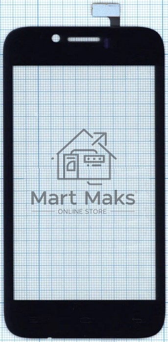 Сенсорное стекло (тачскрин) YZ-CTP183-FPC-V3.0, черное