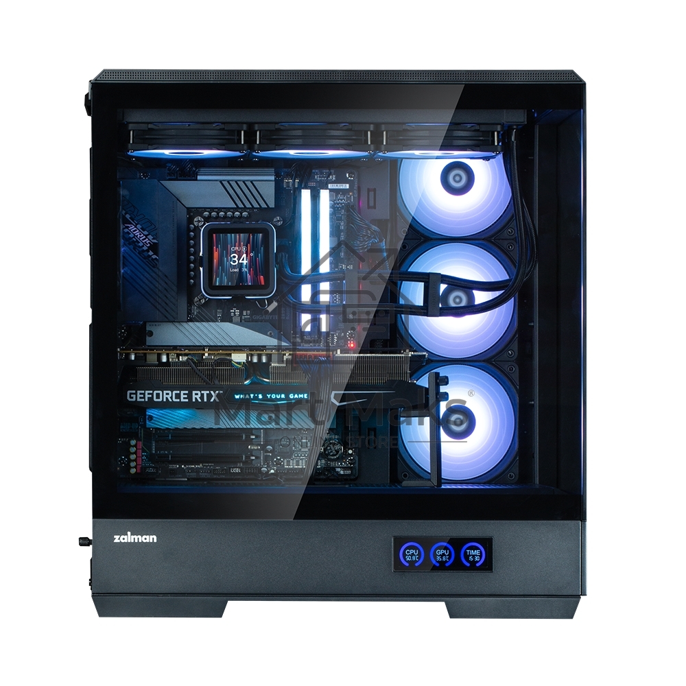 Компьютерный корпус ZALMAN P50 DS, ATX, BLACK, WINDOW, 2x3.5
