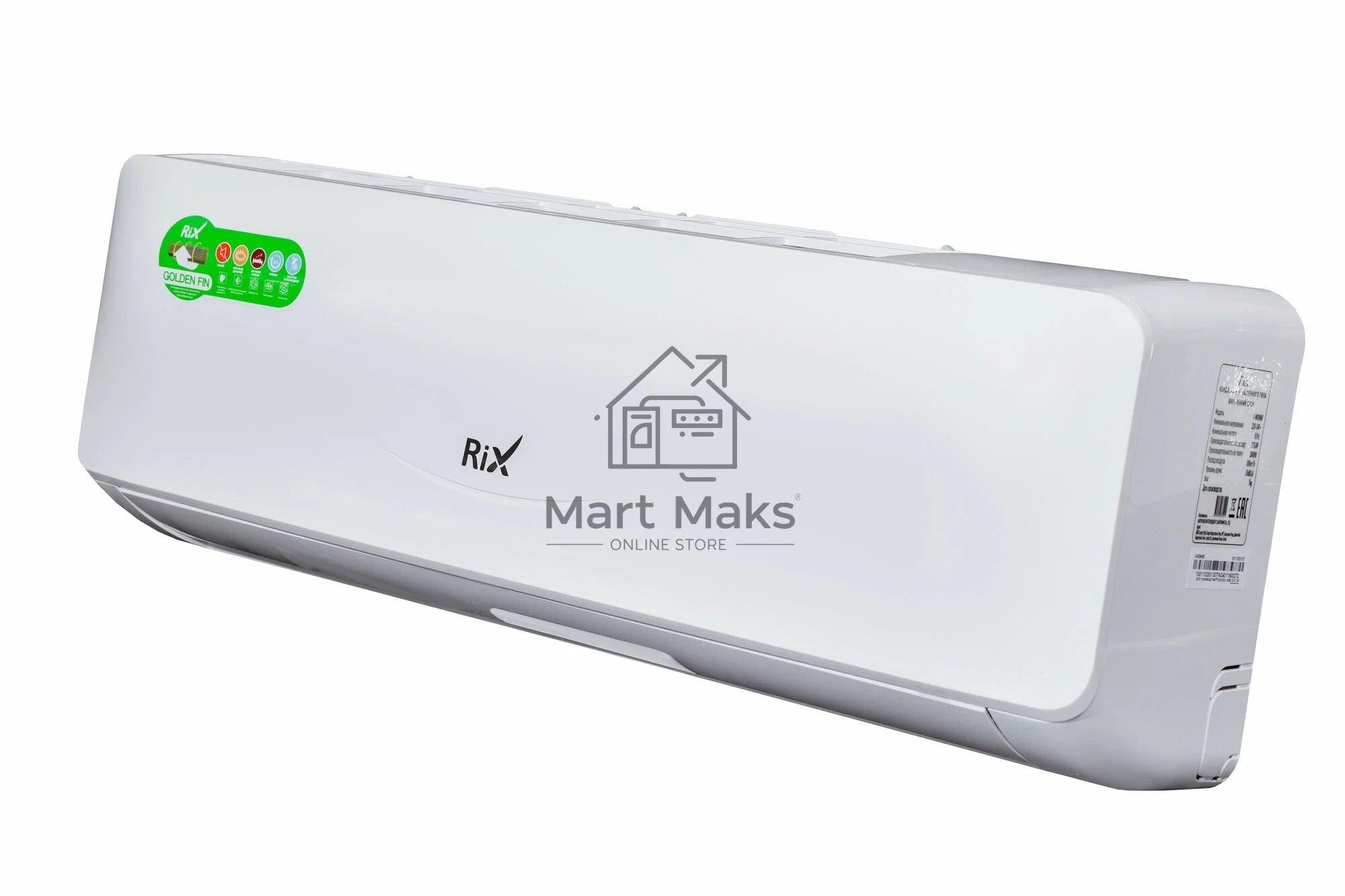 Кондиционер сплит-система настенного типа RIX LITE I/O-W09MB 9000 BTU, 25 м², 24 дБ, охлаждение, обогрев, осушение, белый