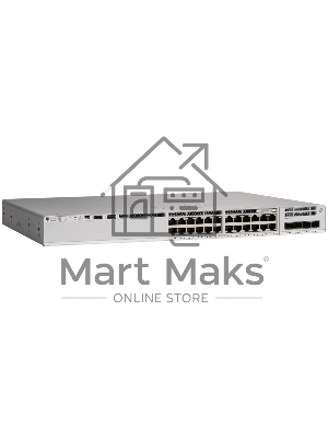 Коммутатор Catalyst 9300L 24-port 1G copper with fixed 4x1Gb SFP uplinks, PoE+, DNA Network Advantage Lic, C9300L-24P-4G-A