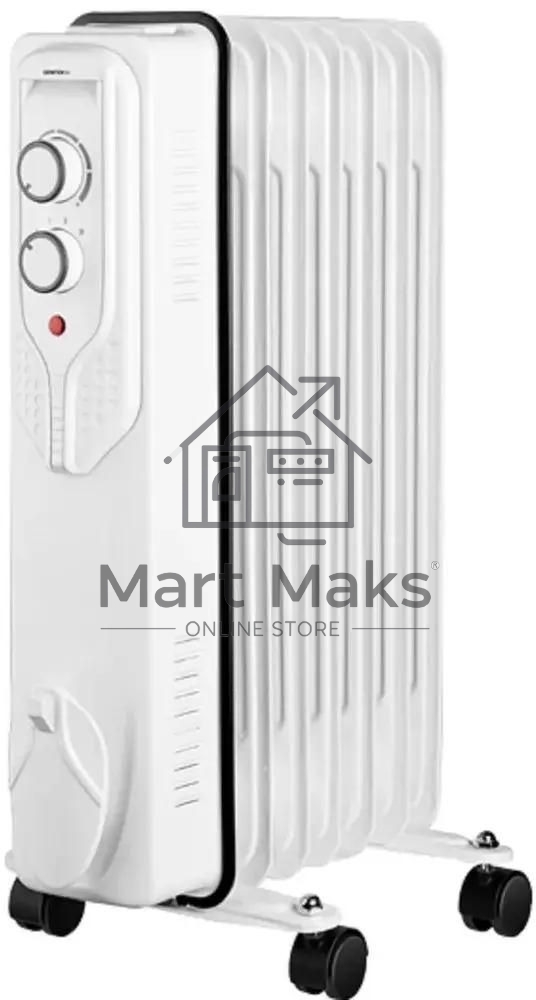 Масляный обогреватель Centek CT-6205 (7 секций), белый, 700/1000/1500 Вт, 15 м2, 3 режима, термостат
