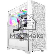 Компьютерный корпус PcCooler C3D510 WH ARGb белый без БП ATX 3x120мм 2xUSB3.0 1xUSB3.1 audio bott PSU