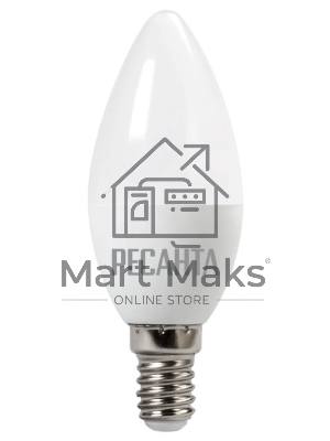Лампа светодиодная Ресанта LL-R-C37-6W-230-4K-E14 свеча, 6 Вт, нейтр., Е14