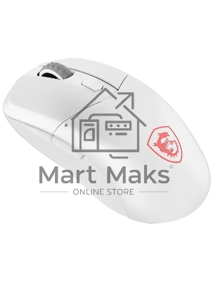 Мышь беспроводная/проводная MSI VERSA 300 белый, 8000 dpi, радиоканал, Bluetooth, USB, кнопки - 6
