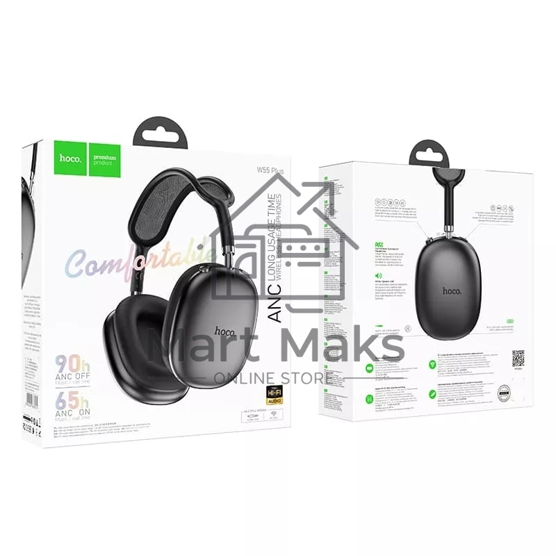 Наушники беспроводные накладные HOCO W55 Plus Space Grey