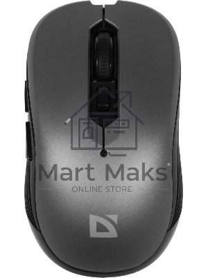 Мышь беспроводная Defender Gassa MM-105 серый, 1600 dpi, радиоканал, USB, кнопки - 6