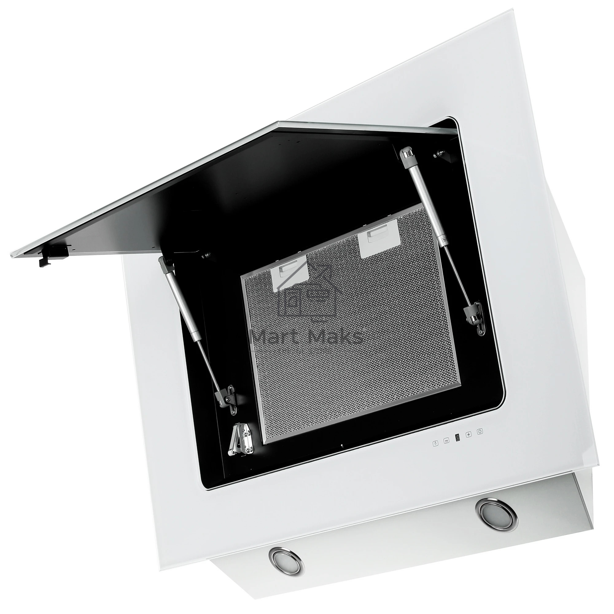 Вытяжка наклонная Elikor Оникс 90П-1000-Е4Д белый, 90 см, 1000 куб. м/ч, 59 дБ