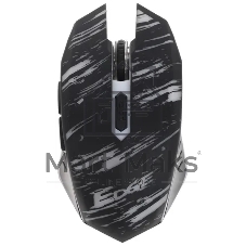 Мышь беспроводная Qumo Edge M17 черный, 2400 dpi, радиоканал, USB, кнопки - 6