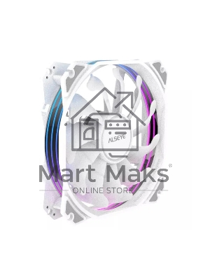 Вентилятор для корпуса Alseye M120-PWA белый, 120 мм, 1700 об/мин, 33.8 дБ, 4 pin