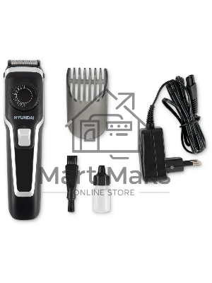 Машинка для стрижки Hyundai H-HC7127 черный 5Вт (насадок в компл:1шт)