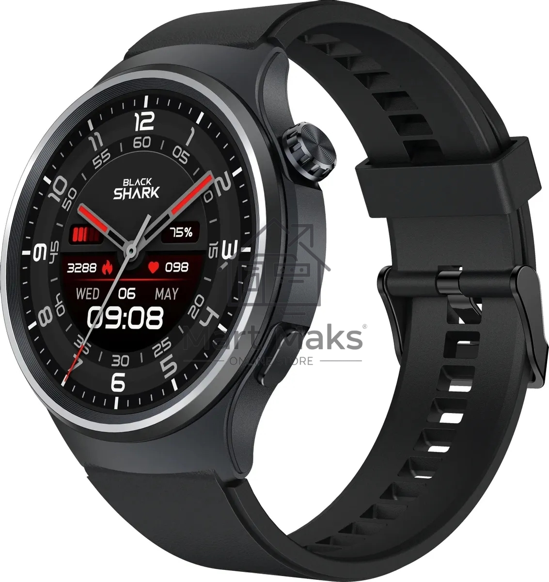 Смарт-часы Black Shark BS-W2404 (A3) AMOLED корп.черный рем.черный (1746935)