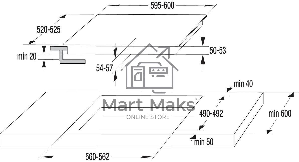 Варочная панель Gorenje ECT643WCSC белый