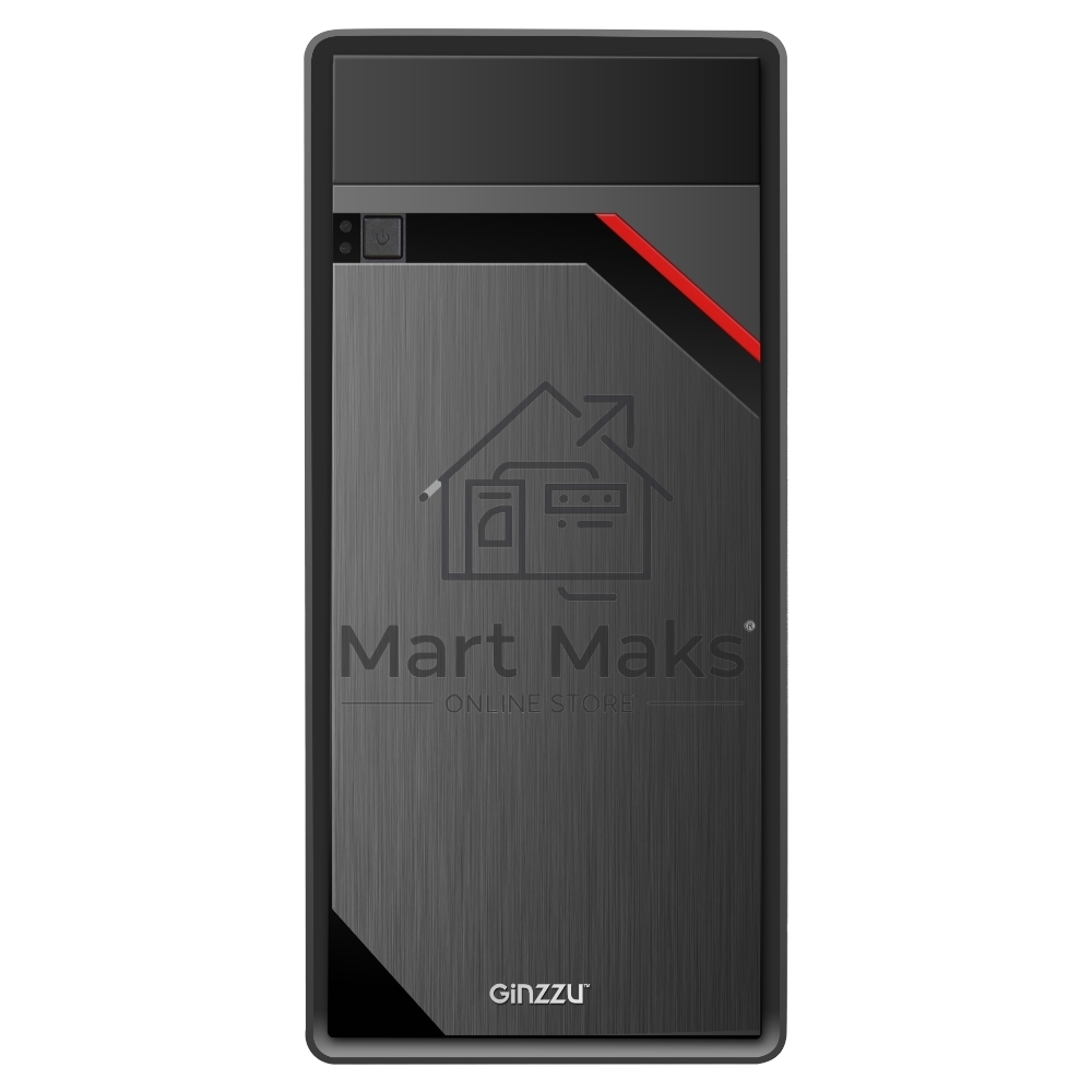 Компьютерный корпус Ginzzu D180 2*USB 2.0,AU w/o PSU