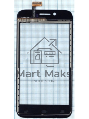 Сенсорное стекло (тачскрин) YZ-CTP183-FPC-V3.0, черное